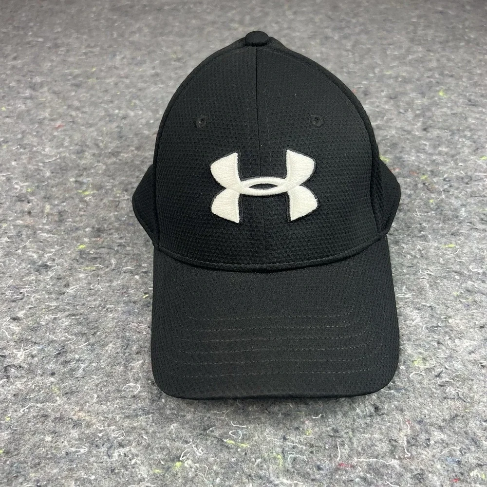 Under Armour Men's Baseball Cap L/XL Black Breathable Sports Casual Hat Used